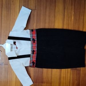 Michael James size 6/9 months black/white/red